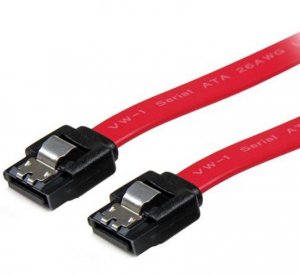 Astrotek Sata 3.0 Data Cable 30Cm 7 Pins Straight To 7 Pins Straight With Latch Red Nylon Jacket 