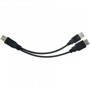 Astrotek Usb 2.0 Y Splitter Cable 30Cm - Type A Male To Type A Male + Type A Female Black Colour 