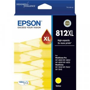 Epson 812XL - High Capacity DURABrite Ultra - Yellow C13T05E492