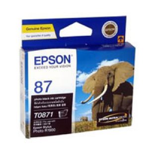 Epson 87 - UltraChrome Hi-Gloss2 - Photo Black Ink Cartridge 5,630 pages
