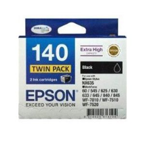 Epson 140 Black Twin Pack 945 pages x 2 Black