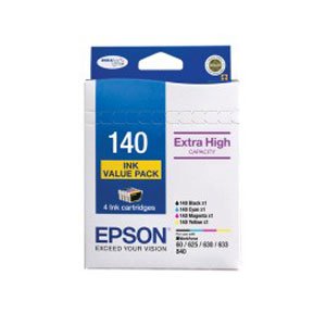 Epson 140 Ink Value Pack col 755 pages Blk 945 pages Misc Consumables C13T140692