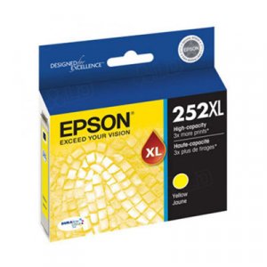 Epson 252XL High Yield Yellow Ink Cartridge 1,100 pages