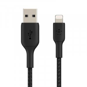 Belkin Boost Charge 2m Lightning to USB-A Braided Cable - Black CAA002BT2MBK