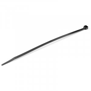 StarTech 20cm Cable Ties - 4mm wide, 55mm Diam, 22kg Tens Stren - 100 Pack Black CBMZT8B