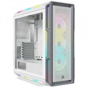 Corsair iCUE 5000T RGB Tempered Glass Mid-Tower ATX Case - White