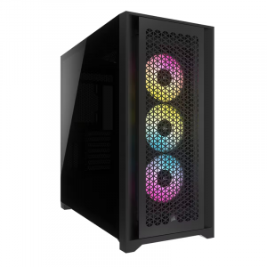 Corsair iCUE 5000D Airflow Tempered Glass Mid-Tower ATX Case - Black