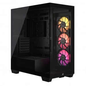 Corsair iCUE LINK 3500X RGB Tempered Glass Mid-Tower Case - Black
