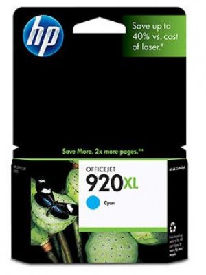 HP 920XL Cyan Officejet Ink Cartridge, 700 pages (CD972AA)