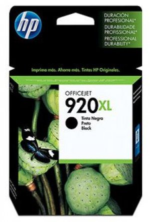HP 920XL Black Officejet Ink Cartridge, 1200 pages (CD975AA)