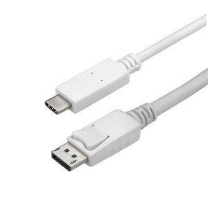 StarTech 9.8 ft / 3 m USB C to DisplayPort Cable - 4K 60Hz - White CDP2DPMM3MW