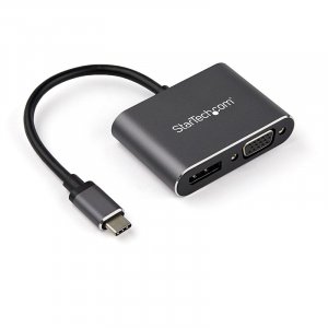 StarTech USB C Multiport Video Adapter - USB-C to 4K 60Hz DP or VGA