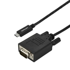 StarTech 3m / 10 ft USB C to VGA Cable - 1920 x 1200 - Black CDP2VGA3MBNL
