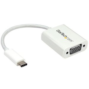 Startech Cdp2vgaw Usb-c To Vga Adapter - White