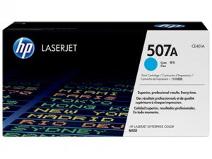 HP 507A Cyan LaserJet Toner Cartridge (CE401A)