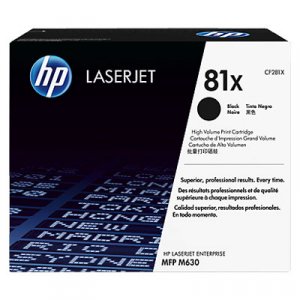 HP #81X Black Toner CF281X 25,000 pages