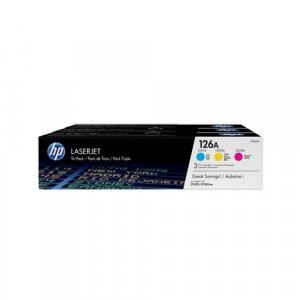 HP 126A CYM Tri-Pack CLJ Pro CP1025 Toner Cartridge