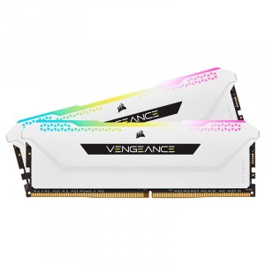 Corsair Vengeance RGB PRO SL 16GB (2x 8GB) DDR4 3600MHz CL18 Memory - White CMH16GX4M2D3600C18W