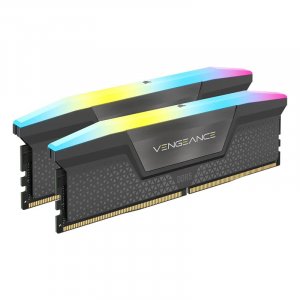 Corsair Vengeance RGB 64GB (2x32GB) DDR5 5200MHz AMD Ready Memory - Cool Grey CMH64GX5M2B5200Z40K