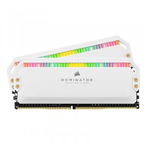 Corsair Dominator Platinum RGB 16GB (2x 8GB) DDR4 3600MHz Memory - White CMT16GX4M2C3600C18W