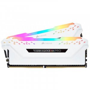 Corsair Vengeance RGB PRO 16GB (2x 8GB) DDR4 3200MHz Memory - White CMW16GX4M2C3200C16W