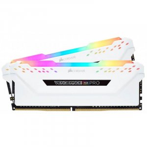 Corsair Vengeance RGB PRO 16GB (2x 8GB) DDR4 3600MHz Desktop Memory - White CMW16GX4M2C3600C18W