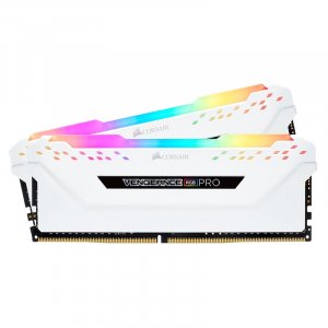 Corsair Vengeance RGB PRO 32GB (2x 16GB) DDR4 3200MHz Memory - White CMW32GX4M2E3200C16W