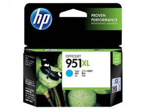 HP CN046AA 951XL High Yield Cyan Original Ink Cartridge, up to 1500 pages
