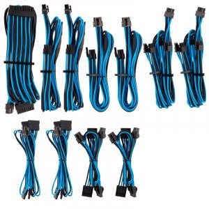 Corsair Premium Individually Sleeved PSU Cables Pro Kit - Blue/Black CP-8920228
