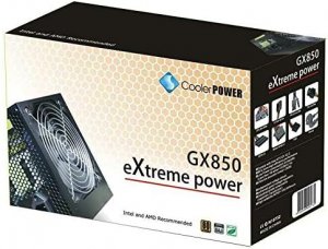 CoolerPower Gx850 Atx Psu 850w 80 Plus 120mm Fan - 1x Atx 20+4 Pin, 4x Sata, 2x Molex, 2x Pcie 8 Pin (6+2), 1x Cpu/eps 8 Pin (4+4)
