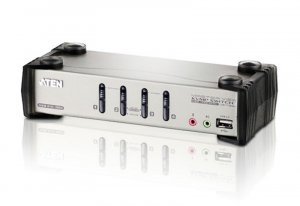 ATEN CS1734B 4 Port PS/2 and USB VGA/Audio KVMP Switch with OSD
