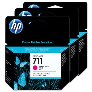HP 711 3-pack 29-ml Magenta Ink Cartridge CZ135A