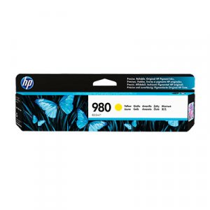 HP #980 Yellow Ink Cartridge D8J09A 6,600 pages