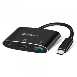Simplecom DA310 USB 3.1 Type C to HDMI USB 3.0 Adapter with PD Charging
