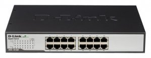 D-Link DGS-1016D 16-Port Gigabit Unmanaged Switch - Durable Metal Housing