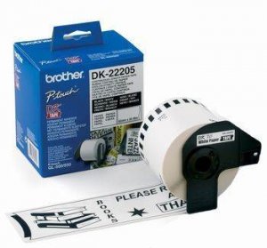 Brother DK22205 White Roll 62mm x 30.48 metres
