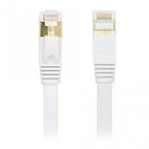 Edimax 5M 10GbE Shielded CAT7 Flat Network Cable - White