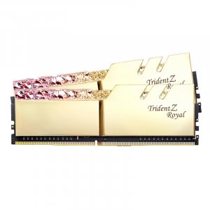 G.Skill Trident Z Royal RGB 16GB (2x 8GB) DDR4 CL16 3000MHz Memory - Gold F4-3000C16D-16GTRG