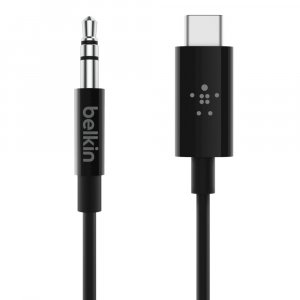 Belkin RockStar 3.5mm Audio Cable with USB-C Connector 0.9M Black