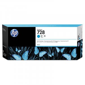 HP 728 300ML DesignJet Ink Cartridge - Cyan (F9K17A)
