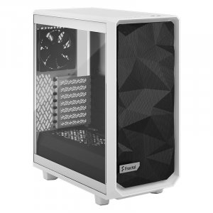 Fractal Design Meshify 2 Compact TG Mid-Tower ATX Case - White - Clear Tint FD-C-MES2C-05