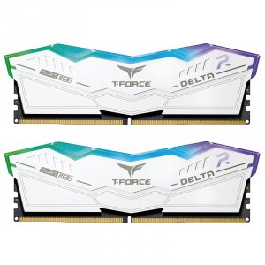 Team T-Force Delta RGB 32GB (2x 16GB) DDR5 6000MHz CL38 Memory - White