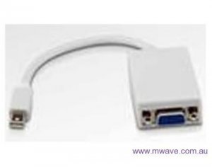 8Ware 20.0cm Mini DisplayPort to VGA Male-Female Adapter Cable