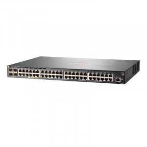 HPE Aruba 2930F 48-Port GbE 370W PoE+ 4-Port 10G/1G SFP+ Switch