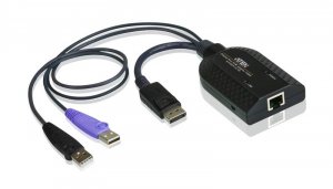 ATEN KA7169 USB DisplayPort Virtual Media KVM Adapter with Smart Card Support