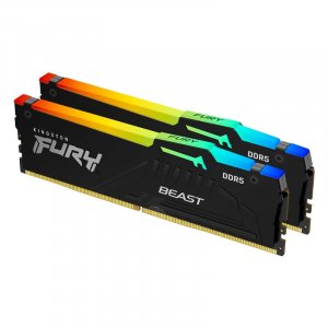 Kingston FURY Beast RGB 32GB (2x 16GB) DDR5 5200MHz Memory - Black
