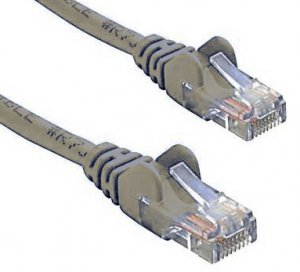 8Ware Cat 5e UTP Ethernet Cable, Snagless - 0.5m (50cm) Grey