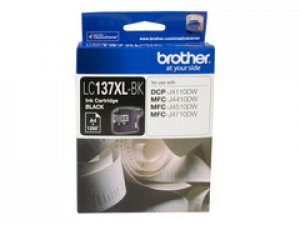 Brother Lc-137xlbk Black Ink 1200pages,cp-j4110dw/mfc-j4410