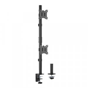 Brateck Vertical Pole Mounted Dual Screen Monitor Mount - 17