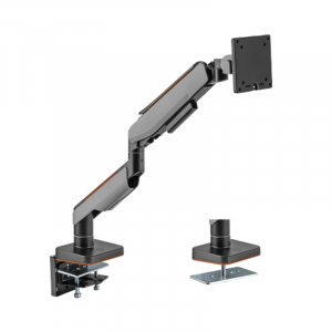 Brateck Heavy-Duty Gaming Monitor Arm Black - Up to 49